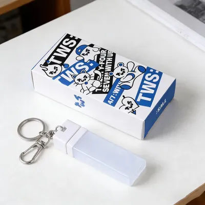 Idol TWS Concert Mini Light Stick Acrylic Keyring Pendant Ice Stick Image Scalable Handheld Lamp SHINYU HANJIN Bag Accessories