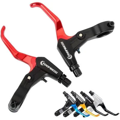 1 Pair Aluminum Alloy Bicycle Brake Levers, Left & Right Hand, for MTB Road Folding Bike Cycling (5 Colors Available)