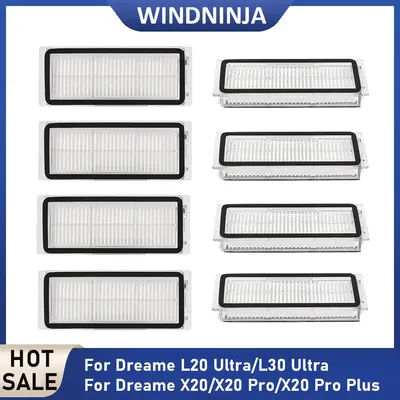For Dreame L20 Ultra/L30 Ultra/X20/X20 Pro/X20 Pro Plus Robot Vacuum Cleaner High-Efficiency HEPA Filter Parts Replacement