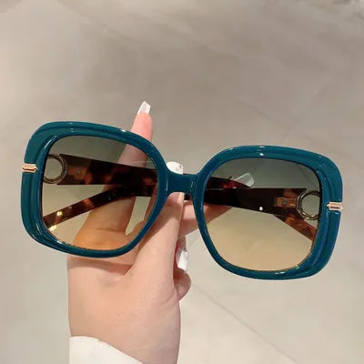 KAMMPT-Lunettes de soleil carrées vintage pour femmes, nuances d'extérieur respirantes Chimmn, design de marque de luxe Ins, lunettes de soleil dégradées, 2024