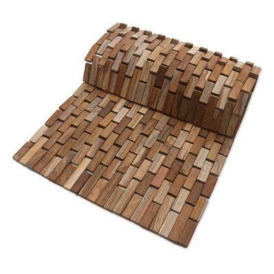 Jogja Pave,'Handmade Teak Wood Door Mat from Bali (27.5 inch)'