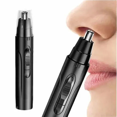 Tondeuse électrique noire pour le nez, les oreilles et le nez, professionnelle, indolore, pour hommes et femmes