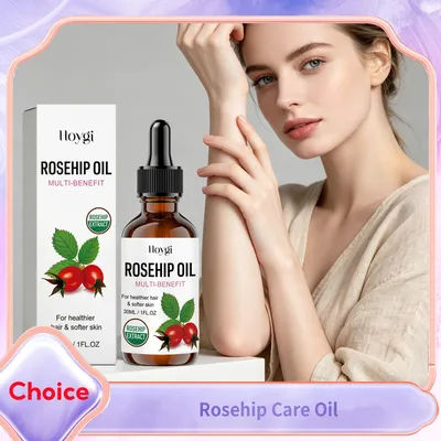 Natural Rosehip Essential Oil Anti-Aging Reduce Wrinkles Smooth Tighten Skin Sooth Dry Rough Hydrating Nourish Body Essence Oils