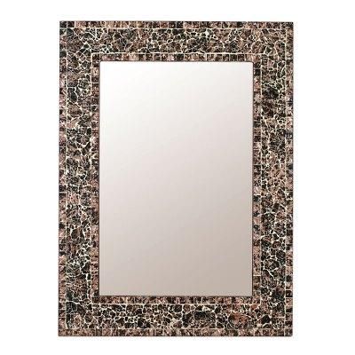 Forest Lightning,'Glass Mosaic Wall Mirror Handmade in India'
