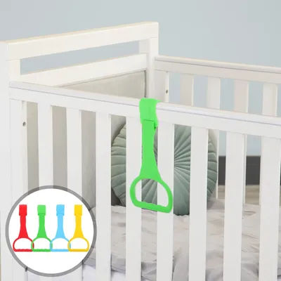 4Pcs Baby Bed Stand Up Rings Multifunctional Learning Space Safety Walking Helper Crib Playpen Handle Grip Toddler