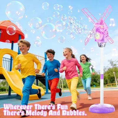 2026 Windmill Electric Bubble Wand, 1000+ Bubbles, Gift for Kids 3+ for Outdoor & Party