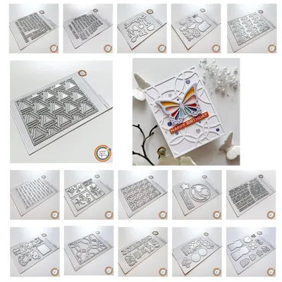 Cutting DiesSilly Owl Cat Congrats on Everything Flowers Fishbone Dog Metal Silicone Stamps Scrapbooking Stencil Photo Album