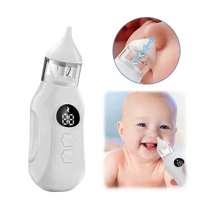 Baby Nasal Aspirator Electric Nose Cleaner Newborn Baby 9-Speed Nose Suction Device Booger Mucus Sucker for Infant Low Noise
