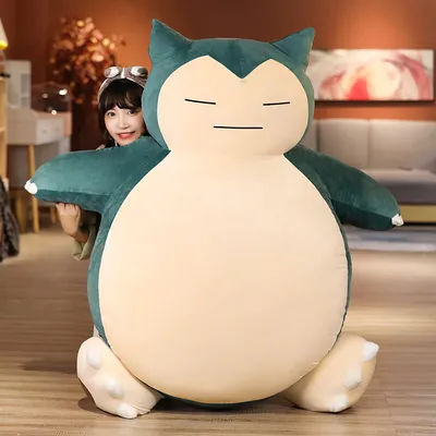 200cm Cartoon Pokemon Snorlax Plush Toy Shell Kawaii Pokémon Big Size Soft Stuffed Sleep Cushion Pillow Shell Cute Girl Gift