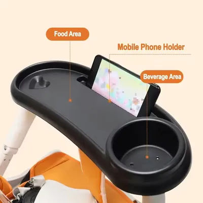 Antislip Stroller Cup Holder Practical Handy Universal Stroller Tray Convenient Detachable Pushchair Snack Table Toddlers