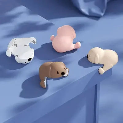 4pcs Baby Safety Puppy Table Corner Protector Safe Soft Silicone Protective Edge Cover Suitable for Children's Safety Furniture