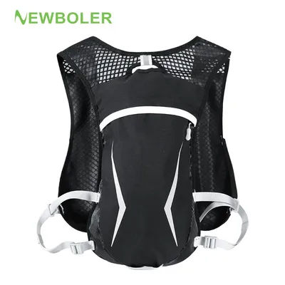 NEWBOLER Running Hydration Vest Backpack for Hiking Cycling Marathon Lightweight Water Chest Pack With Phone Storage Pocket