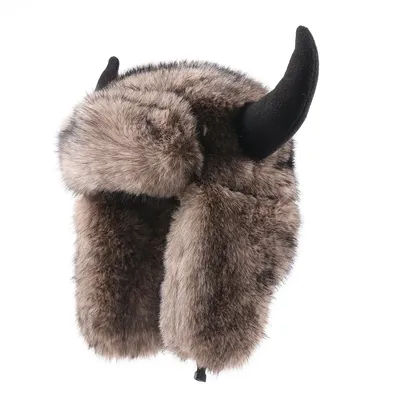 Chapeaux Lei Feng à cornes chaudes en fausse fourrure pour hommes, chapeau Ushanka russe d'hiver, casquettes de Protection des oreilles épaisses et coupe-vent pour l'extérieur