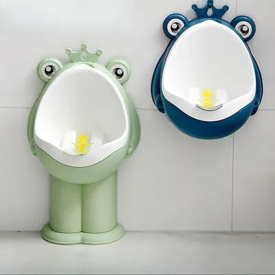 Cute Cartoon Frog Shaped Baby Potties Boys Wall-mounted/stand Up Urinal Frog Shaped Boys Standing Urinal Toilet Training Urinal
