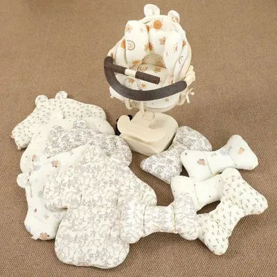 Soft Cotton Baby High Chair Cushion Universal Comfortable Toddler Chair Insert Pad with Matching Pillow