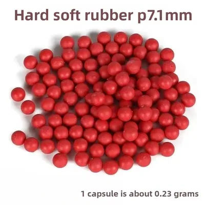 1/2/3/5/10 Pieces Bulk Pack 7.1mm Hard Rubber Soft Bullets Compatible G17 Kids Play