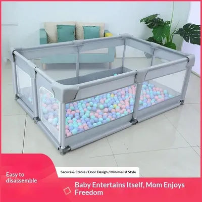 Foldable Portable Baby Playpen Play Yard Indoor Home Safety Gate Toddler Play Area Non Toxic Kids Playpen for Baby Baby Playpens