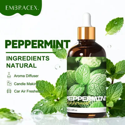 100ml Peppermint Essential Oil Massage Premium Grade Essential Oils For Hair Skin Care Pure Natural Plant Oil Aromatherapy Gift