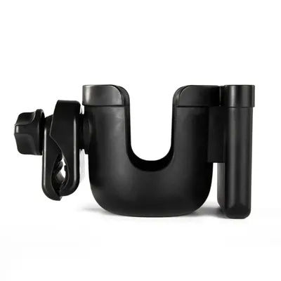 Baby Stroller Water Cup Holder Baby Pram 360° Rotate Milk Bottle Rack Multi-function Anti-Slip Mobile Phone Holder