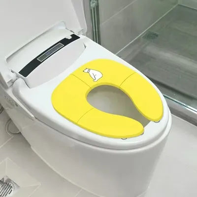 Portable Foldable Baby Travel Toilet Seat Washable Non-Slip Potty Seat Cover Cartoon Suction Cups Baby Potty Mat Travel