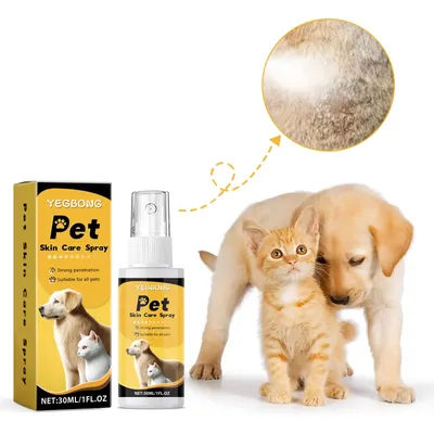 Pet Skin Care Spray Cat Dog Moisturizing Soothing Itch Redness Dry Repair Moisturizing Moss Wound Cleaning Skin Disease Relief