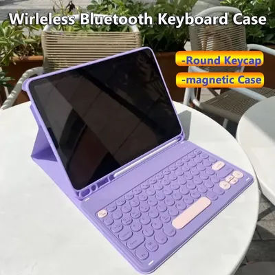 Case with Bluetooth Keyboard for IPad Pro 11 2025 A3358 A3359 11th Gen A16 10th 10.9 Air 7 6 5 4 2 1 10.2 9th 8th 7th Mini 6 7