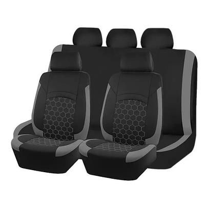 Set completo di 9 coprisedili universali per auto, in tessuto a rete traspirante a nido d'ape, adatti per auto, SUV, berline e camion. Eleganti accessori per interni bicolore, disponibili in diversi