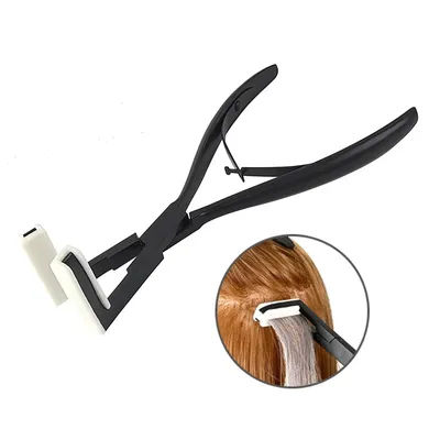 1 PC 7.8 inch Silver Stainless Steel Pliers for tape hair extension Tape Sealing Pliers Keratin Hair Extensions Tools