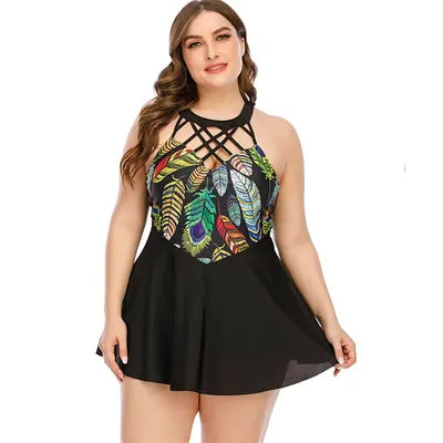 Ensembles de tankinis, maillots de bain taille haute, maillots de bain 5XL, maillots de bain grande taille, maillot de bain 2 pièces pour femmes, tankini à col haut avec short pour femmes