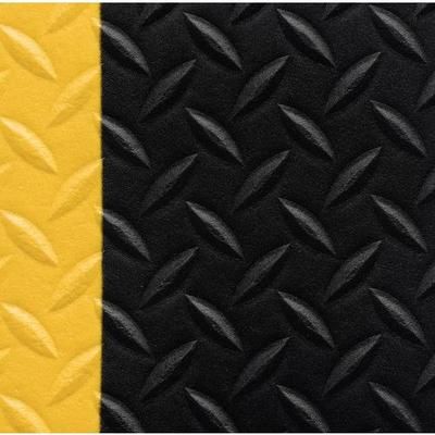 Tapis Antifatigue Diamond Sof-tred™ 60x1500cm Noir Et Jaune - Notrax