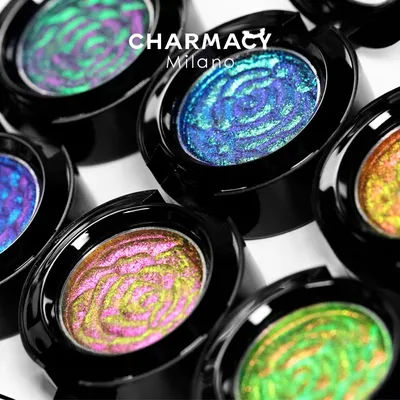 CHAEMACY 6 Colors Glitter Optical Chameleon Powder Eyeshadow Long Lasting Easy to Wear Eye Shadow for Women Makeup Cosmetic
