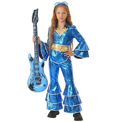 Star del pop degli anni '80 Cantante Abiti Costume di fantasia Icone della musica e del palcoscenico Cosplay Bambini Halloween Carnevale Settimana del libro Performance Palcoscenico Sinfonia di storie