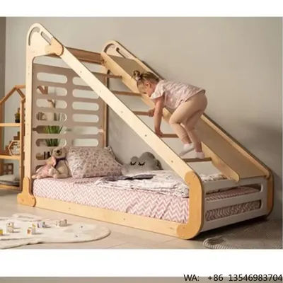 Montessori Floor Toddler Bed Kids Climbing Frame Kids Bedroom Furniture