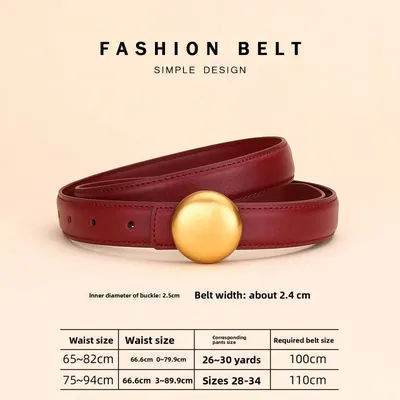 Nouvelle ceinture pour femme au toucher haut de gamme, ceinture ronde de style professionnel pour femme, ceinture décorative polyvalente et élégante