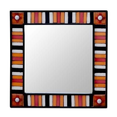 Wall mirror, 'Sunshine Reflection'