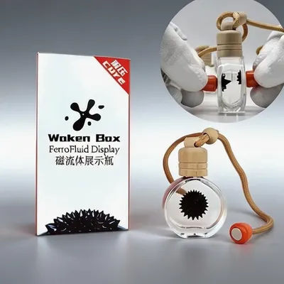 Fun Magnetic Fluid Fidget Toy Stress Relief Fingertip Tech Time Killing Physics Furniture Decor Pendant Necklace Gift for Adults