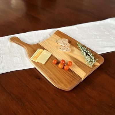 'Handmade Semi-Abstract Teak Wood Charcuterie & Cutting Board'