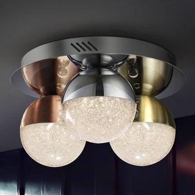 Schuller Valencia Plafoniera a LED Sphere, dimmerabile, Cromo / Argento, Soggiorno / Sala da pranzo, Metallo, Moderno, Plafoniera LED