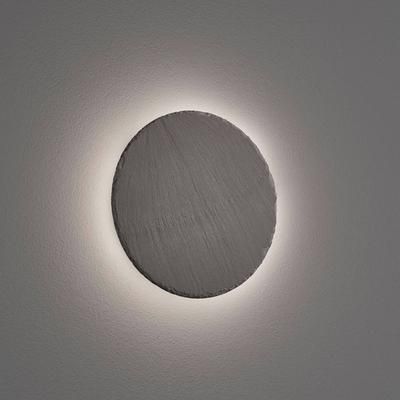 Trio Lighting Applique da parete a LED Raven, dimmerabile, Nero, Soggiorno / Sala da pranzo, Pietra, Moderno, Applique a LED
