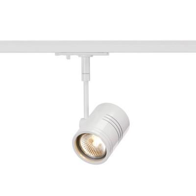 SLV BIMA 1 faretto per binario ad alta tensione, bianco BIMA, dimmerabile, Bianco / Opale, Soggiorno / Sala da pranzo, Alluminio, Moderno, Lampada a binario