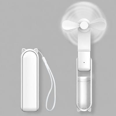 Mini ventilatore portatile, ventilatore tascabile 3 in 1 con power bank Torcia ricaricabile tramite USB, autonomia fino a 19 ore, ventilatore personale compatto per viaggi, crociere, concerti,