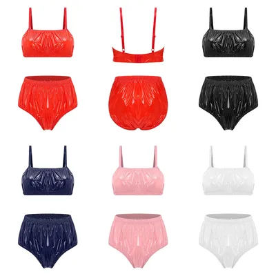 Maillot de bain imperméable pour femmes, ensemble de lingerie, bikini, vêtements de nuit, vêtements de club, soutien-gorge avec short pour la plage, la piscine, les fêtes et le bain de soleil
