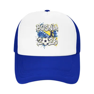 Casquette de baseball en maille avec drapeau de la Bosnie-Herzégovine, unisexe, style hip-hop, chapeau de soleil réglable, casquette de camionneur d'été