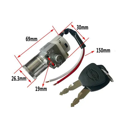 ▲Performance Battery Charger Mini Lock with 2 Keys for Motorcycle Electric Bicycle Scooter E-Bike Electric Lock Accessories