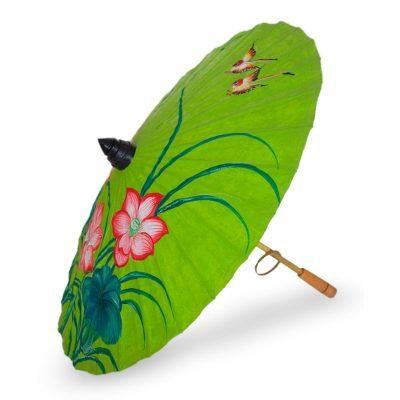 Lily Wonderland,'Saa Paper Parasol with Floral Motifs'