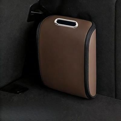 Scatola organizer per scarpe da auto con coperchio e maniglia, contenitore porta scarpe in pelle per bagagliaio, organizer portatile per veicoli, SUV, berline, camion e per interni auto universali.