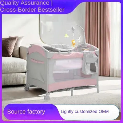 Lazychild Cross Border Multi Functional Baby Bed Foldable And Mobile Special Bed For Infants And Toddlers Portable Baby Bed Baby
