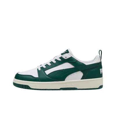PUMA Rebound V6 Chaussures de skateboard légères et résistantes à l'abrasion, à tige basse, unisexes, vertes 392328-43