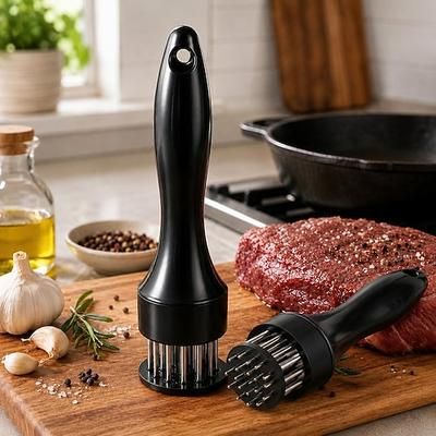 Ago in acciaio inox per intenerire la carne - utensile da cucina per bistecche, pollo, maiale, per una marinatura più rapida carne più succosa