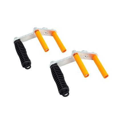 2 pezzi di robusto supporto per pannelli, maniglia a morsetto in metallo portatile per sollevare cartongesso, compensato, porte, finestre e materiali in fogli, strumento per il trasporto di pannelli